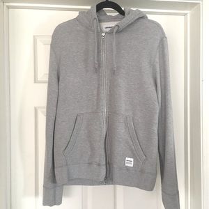 Converse Gray heavyweight zip hoodie Size Small
